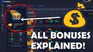 Pocket Option bonus explained ⚡️ How to get 110% free deposit bonus & more